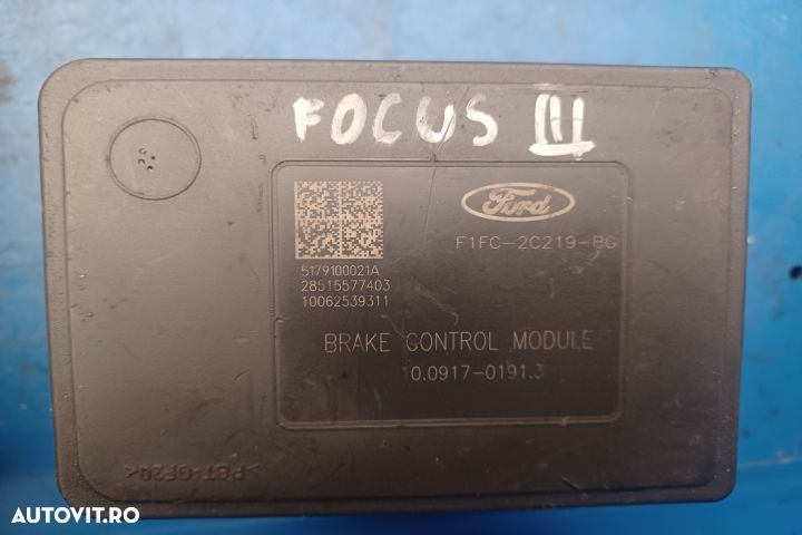 Pompa ABS 100917-01913 F1FC-2C405-AJ 28515577403 Ford Focus 3 [2011 - - 1