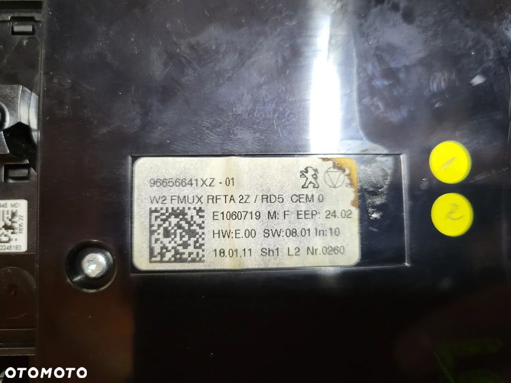 Panel radia klimatyzacji Peugeot 508 - 2