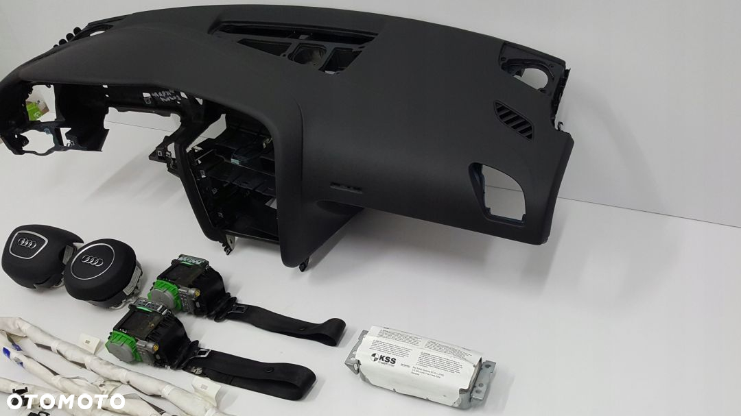 AUDI A5 LIFT DESKA ROZDZIELCZA KONSOLA KOKPIT PULPIT PODUSZKI AIRBAG AIR BAG PASY KURTYNY KIT SET - 3
