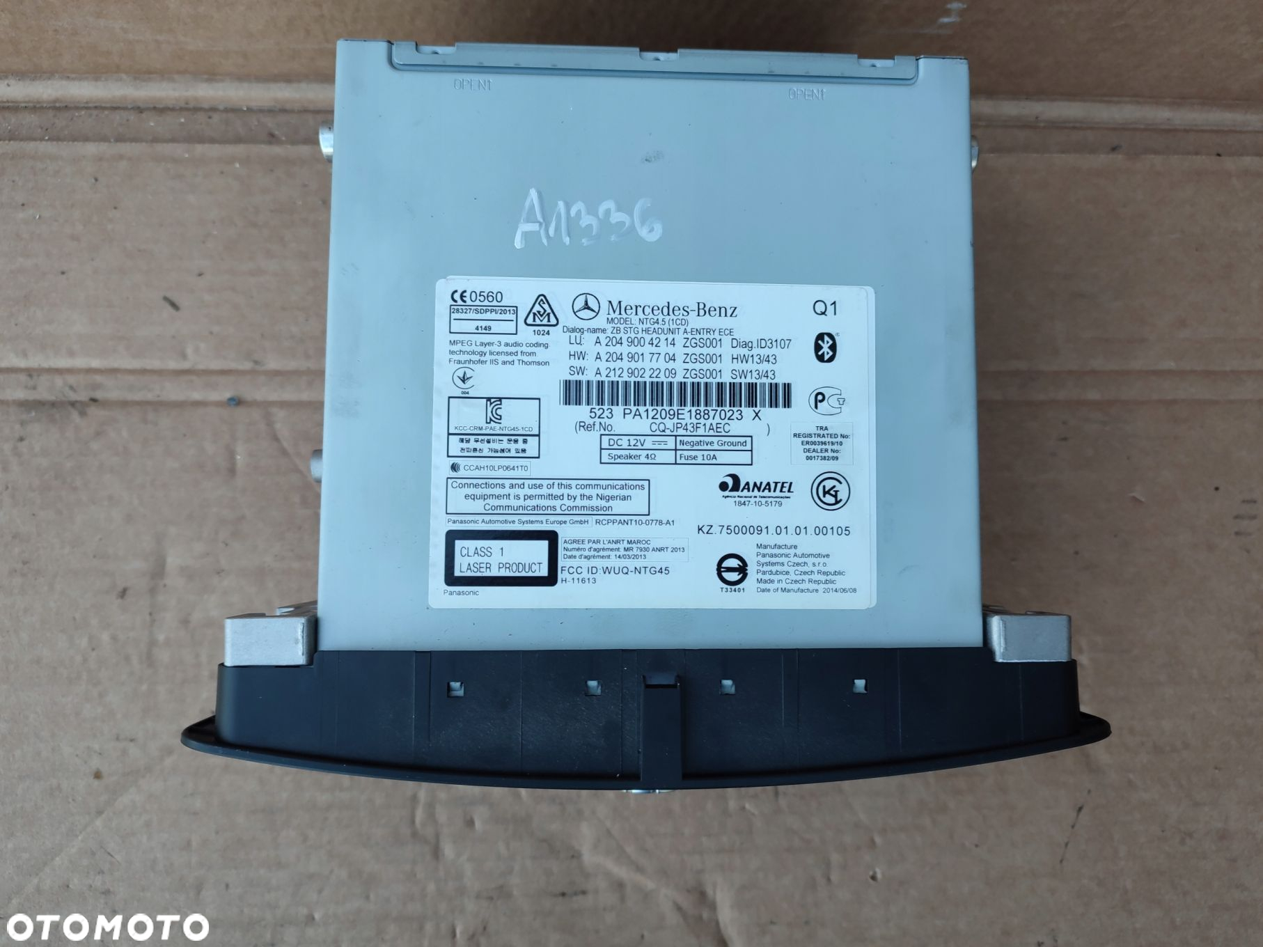 Radio nawigacja MERCEDES GLK X204 A2049004214 - 4