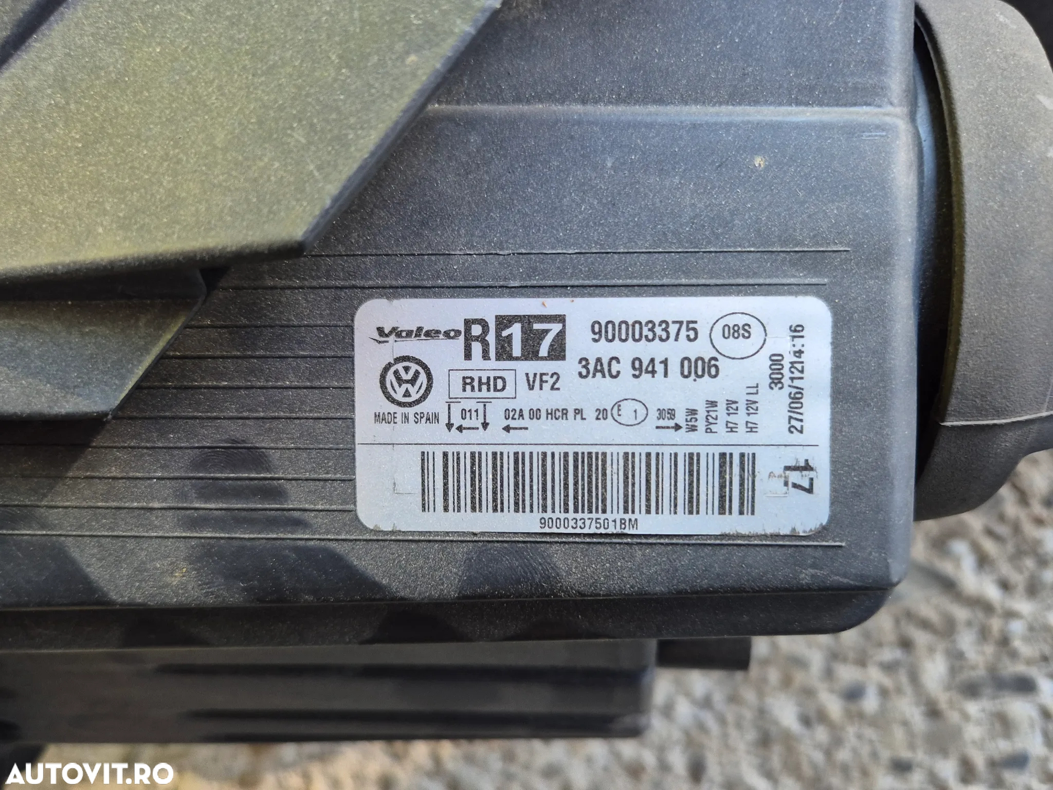 Far dreapta H7 oem VW PASSAT B7 fabr 2010 - 2015 - 4