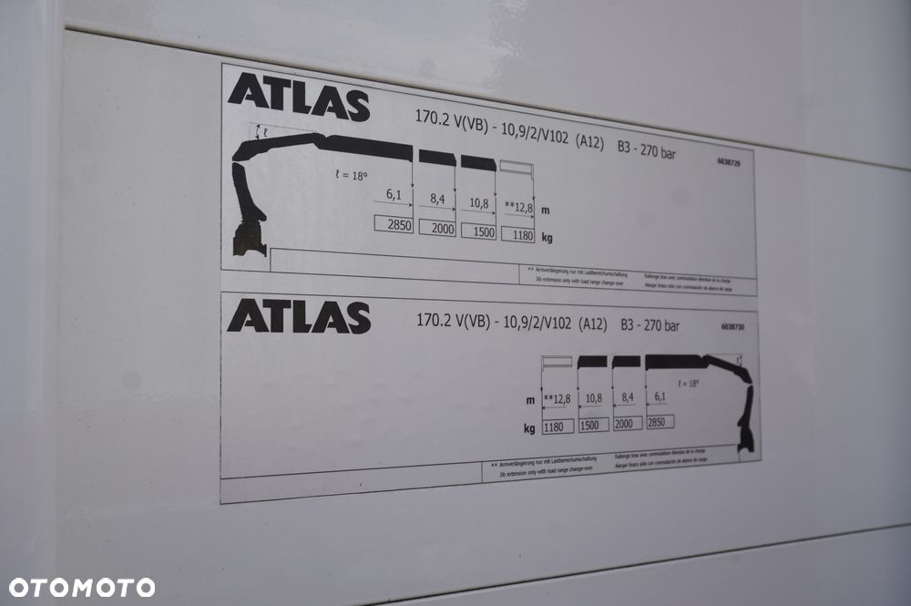 MAN TGX 26.470 6x2-4 / 30 tys. km!!! / HDS Atlas 170.2vb-a12 / oś skrętna / Przyczepa Krone 18 EPAL_260983 - 12