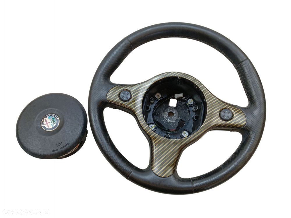 KIEROWNICA SKÓRA AIRBAG PODUSZKA MULTIFUNKCJA ALFA ROMEO 159 (05-11) - 2