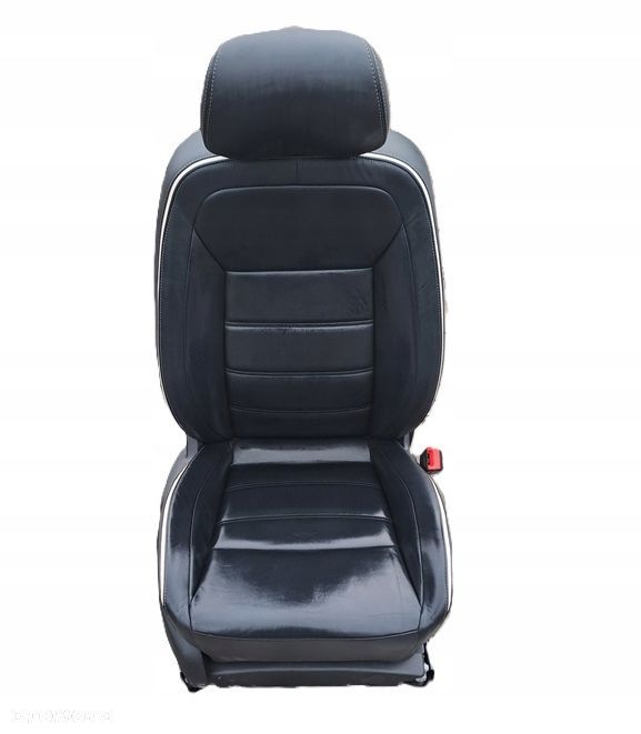 ford mondeo mk4 fotel pasażera prawy titanium skóra grzany oryg - 1