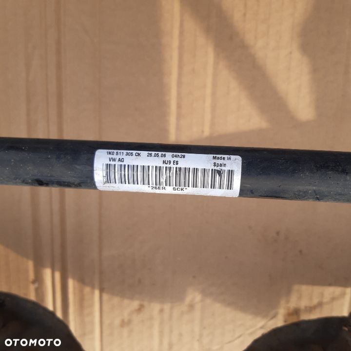 WÓZEK SANKI TYŁ AUDI VW SEAT TOLEDO SKODA  1K0505315BA - 4
