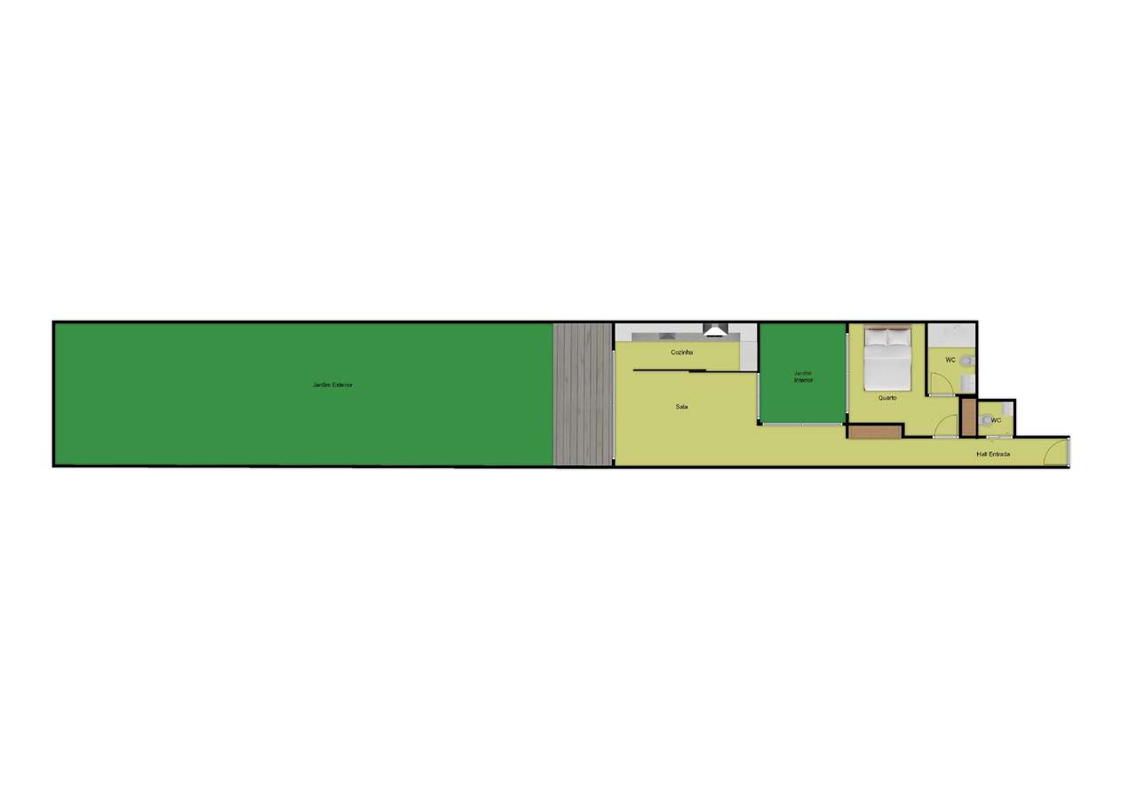 Fração B - T1 com Terraço - Grande imagem: 2/32