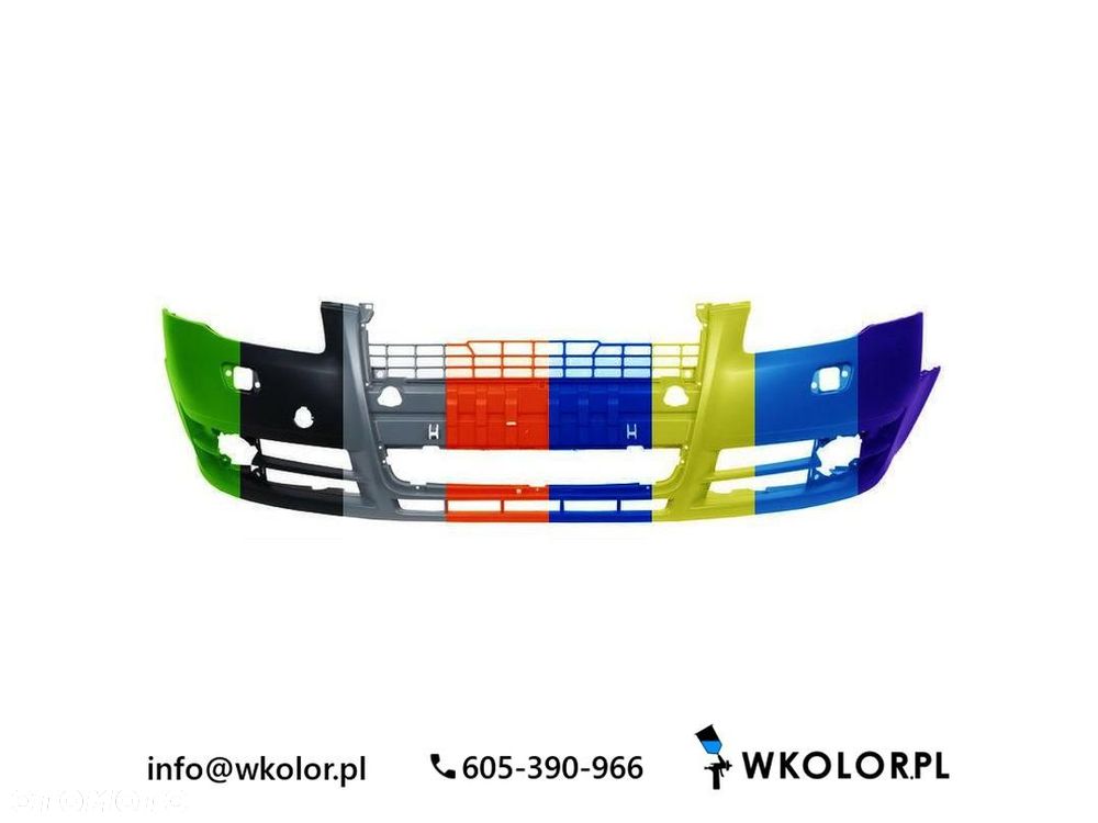 NOWY ZDERZAK AUDI A4 B6 2006-2008 LAKIEROWANY W KOLOR - 1