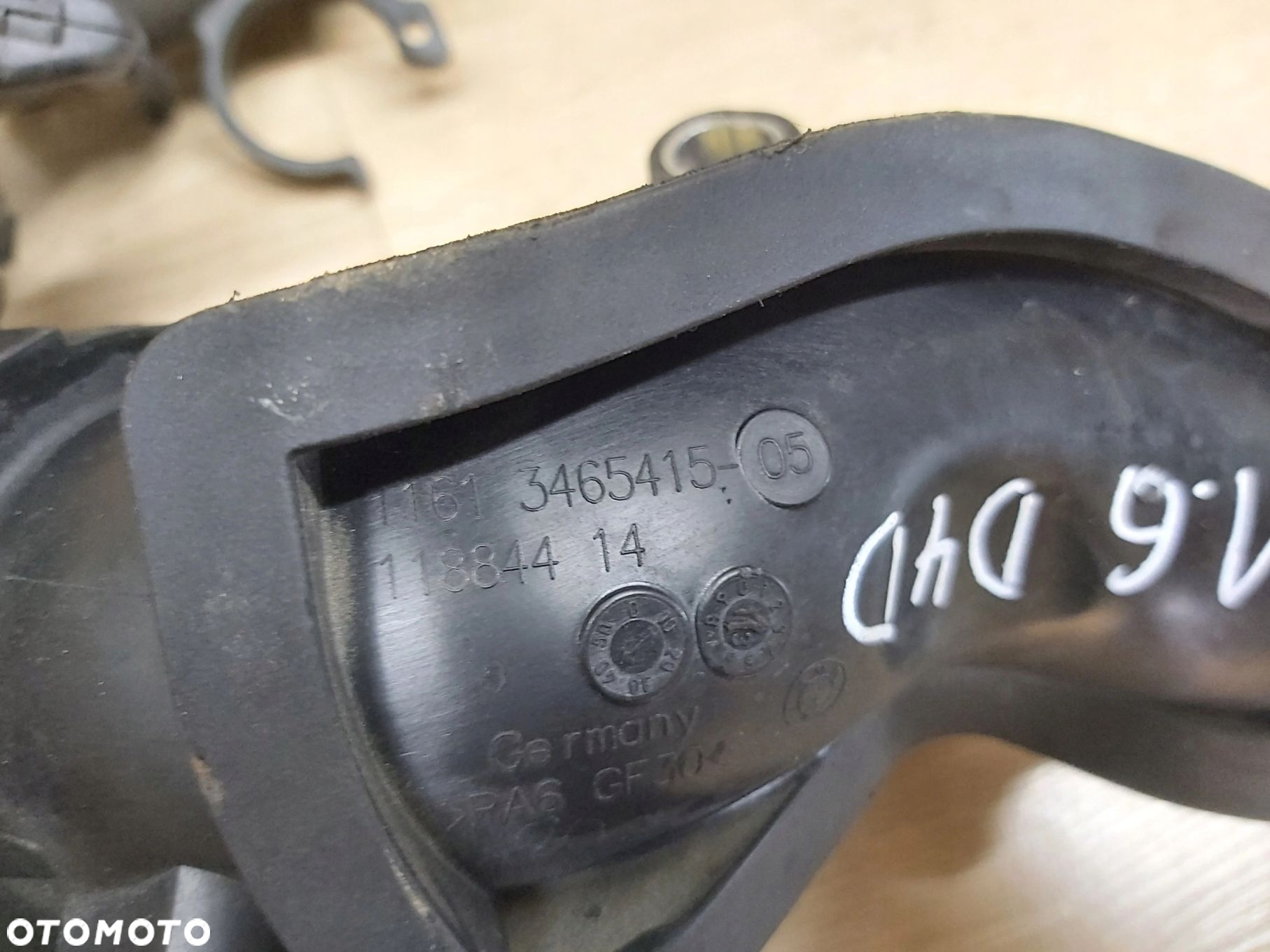 Toyota Verso Avensis T27 rura dolot powietrza 1,6 2,0 d4d 3465415 - 4