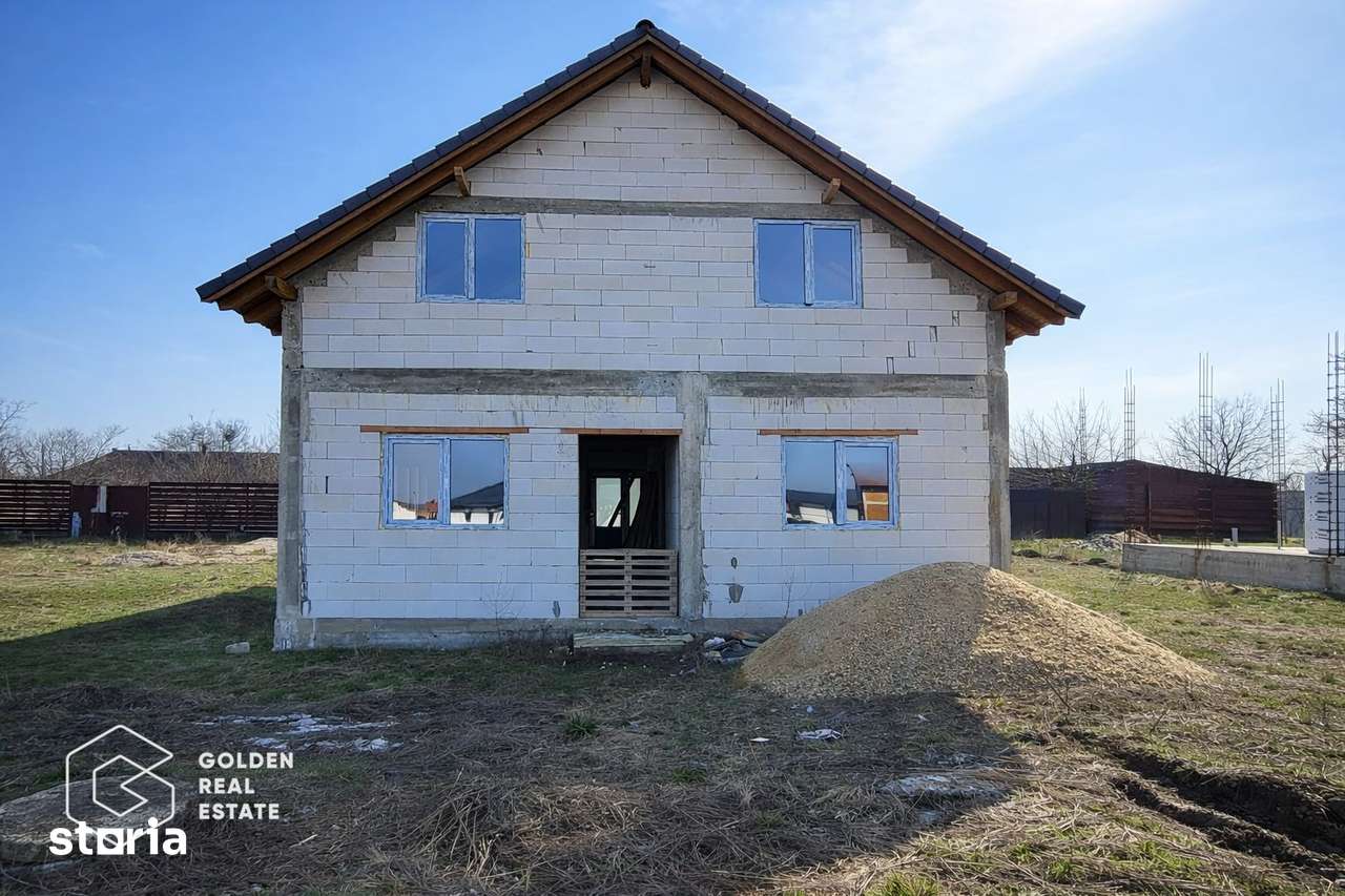 Casa P+M, teren 500 mp, comuna Frumuseni - Imagine principală: 4/10