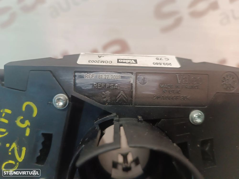 COMUTADOR LUZES / PISCAS / FITA DE AIRBAG PEUGEOT 407 / CITROEN C5 COM2003 96486272XT 1439968 - 5