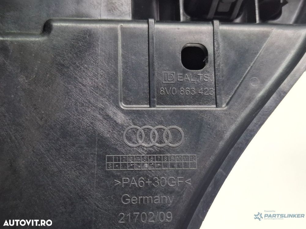 Ornament prindere mocheta portbagaj stanga AUDI A3 Sportback 8VA, 8VF 2012 - > TDI CLHA 8V0863423 - 4