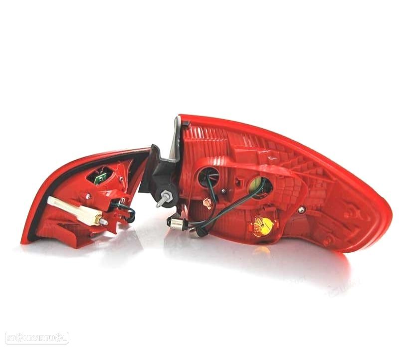 PILOTOS AUDI A3 8PA SPORTBACK 04-08 LED VERMELHO CROMADO - 4