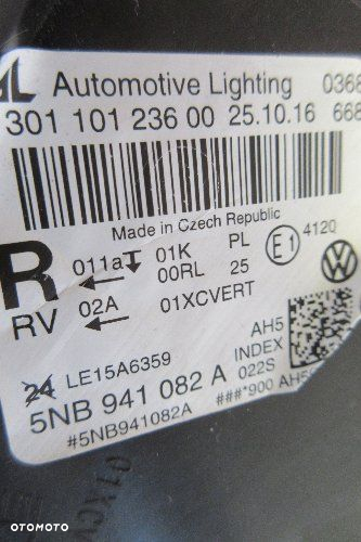 VW TIGUAN 16 FULL LED reflektor lampa prawy przód 5NB941082A 5NC941082A - 6