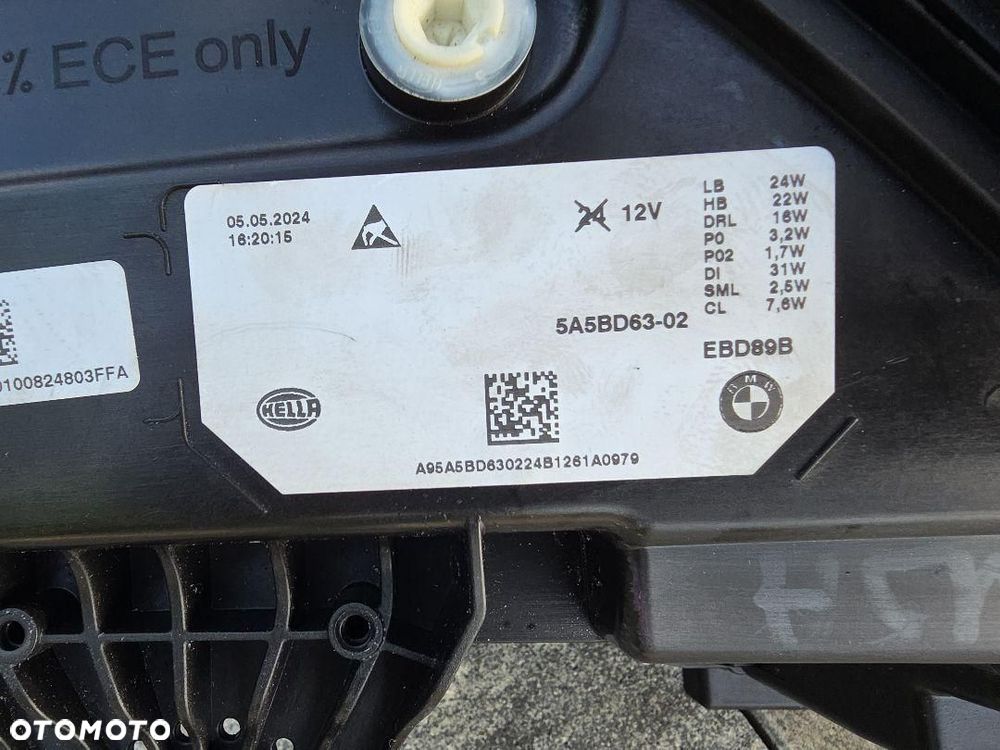 BMW X1 U11 Lampa lewa Kompletna Full Led Adaptive Shadow Line 5A5BD6302 USA - 12
