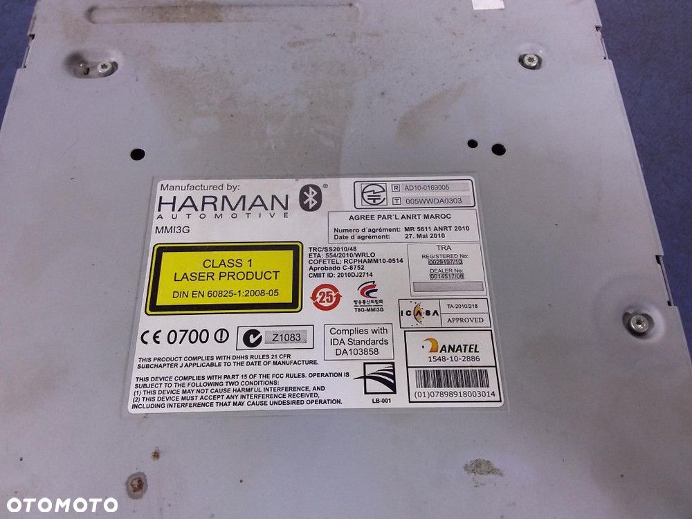 AUDI A8 D4 CZYTNIK NAWIGACJI MMI 4H0035670L - 5