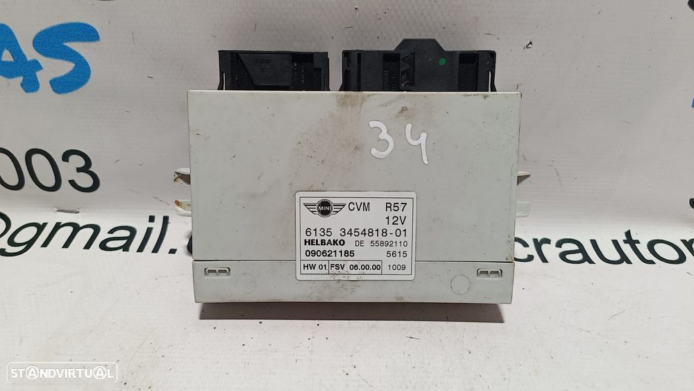 CENTRALINA MODULO CAPOTA CABRIO MINI COOPER R57 CABRIO 6135345481801 61353454818 345481801 3454818 55892110 HELBAKO R57 LCI - 1