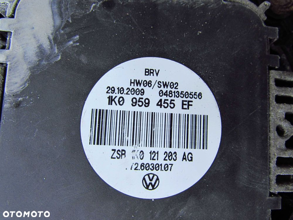 SKODA OCTAVIA II LIFT 1.9 TDI 08- PAS PRZEDNI CHLODNICE WENTYLATOR 1K0959455EF 1K0145803AN - 7