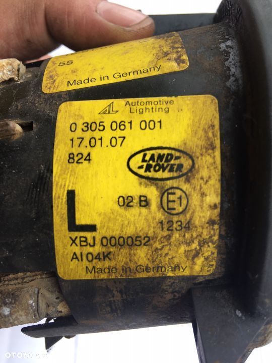 Halogen w zderzak przedni lewy XBJ000052 Range Rover 3 III LM L322 - 3