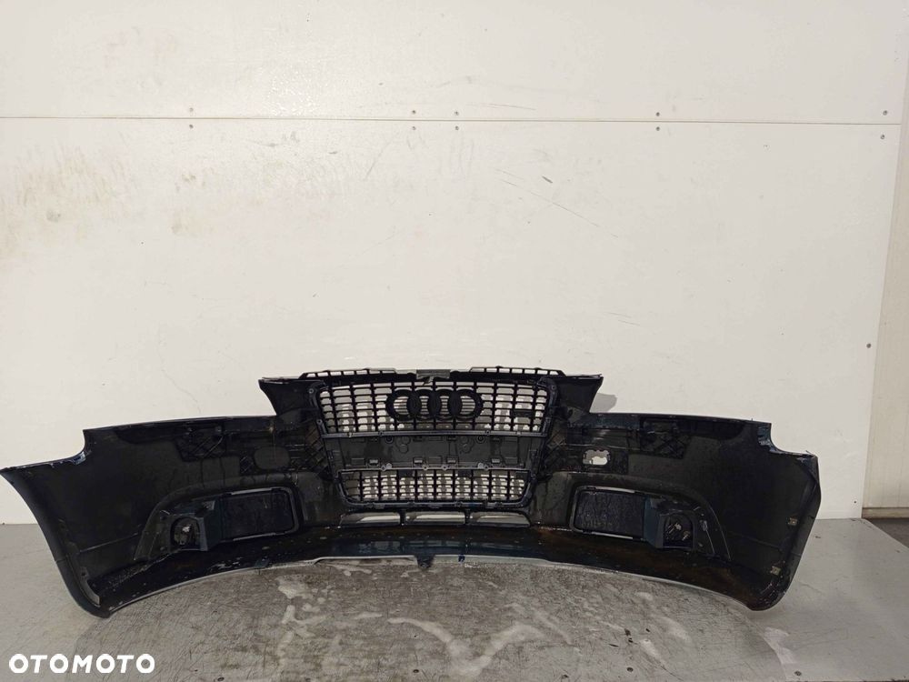 + ZDERZAK PRZÓD PRZEDNI AUDI A3 8P LIFT FL S LINE S3 8P LZ5A GRANAT GRANATOWY HALOGENY DO NAPRAWY ! - 5