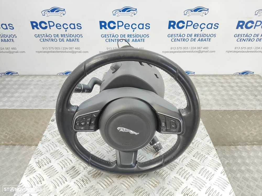 Volante Pele Patilhas Comandos Multifunções Jaguar XE X760 R Sport 2015 - 2024 - 5