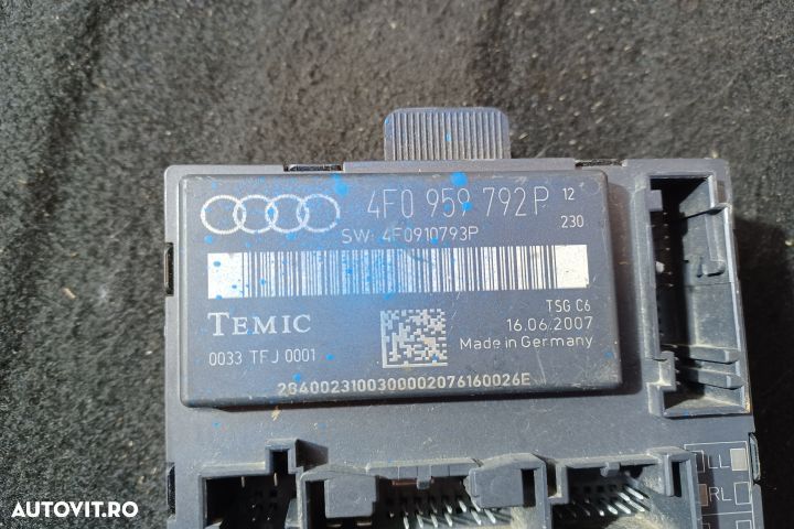 Modul control usa fata dreapta 4F0959792P 4F0959792P Audi A6 4F/C6 [2 - 3