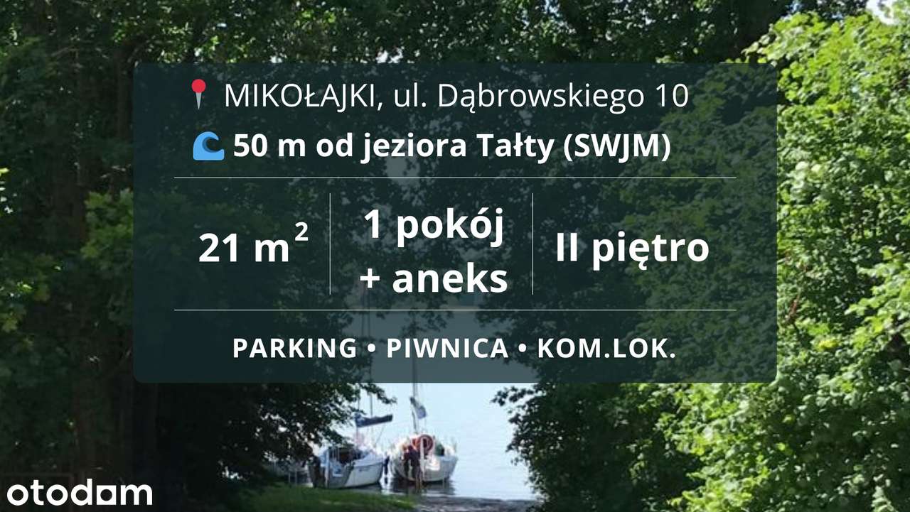 Mieszkanie 50 m od j. Tałty w Mikołajkach | ul. Dąbrowskiego 10 | SWJM