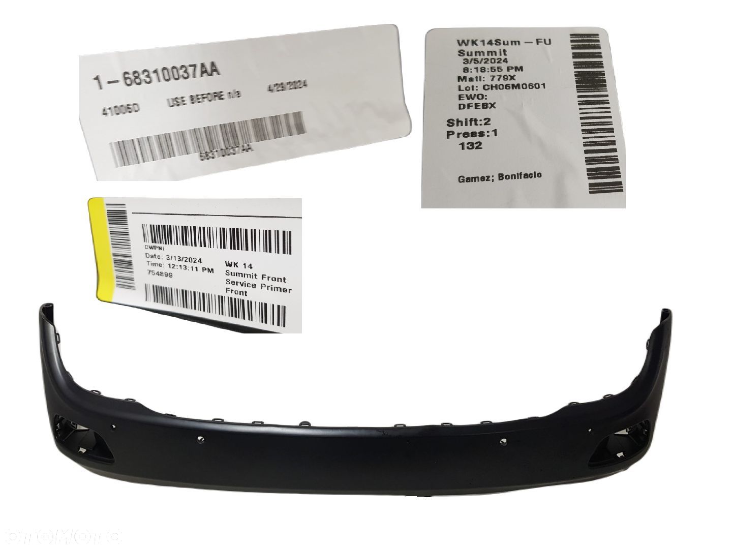 FABRYCZNIE NOWY ORYGINALNY ZDERZAK PRZEDNI PRZÓD JEEP GRAND CHEROKEE IV 4 WK2 SUMMIT LIFT 17-20 - 1