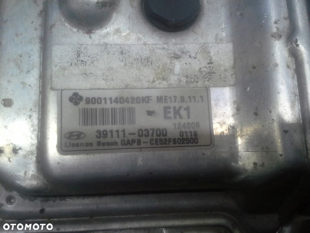Hyundai I20 Lift 1.2 16V G4LA zestaw startowy komputer 39111-03700 BCM Immo stacyjka 2 klucze skrzynka bezpieczników licznik komplet EU - 5