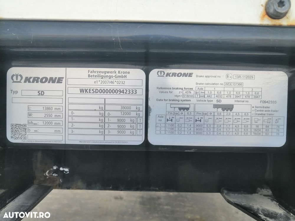 Krone Semiremorca prelata cortina standard, TOP!!! - 24