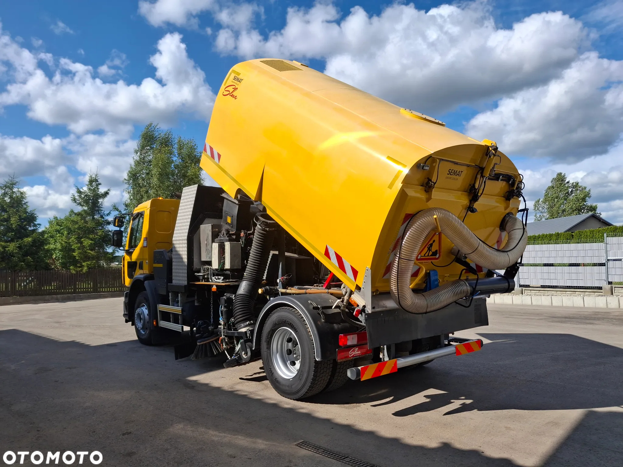 Renault C280 Zamiatarka SEMAT Zoeller FAUN Karcher 2 Silniki Rura Do Liści Listwy Ciśnieniowe Lanca 2 Zbiorniki Wody Szczotki L/R 2018r Euro 6 Motogodziny: 740MTH - 7