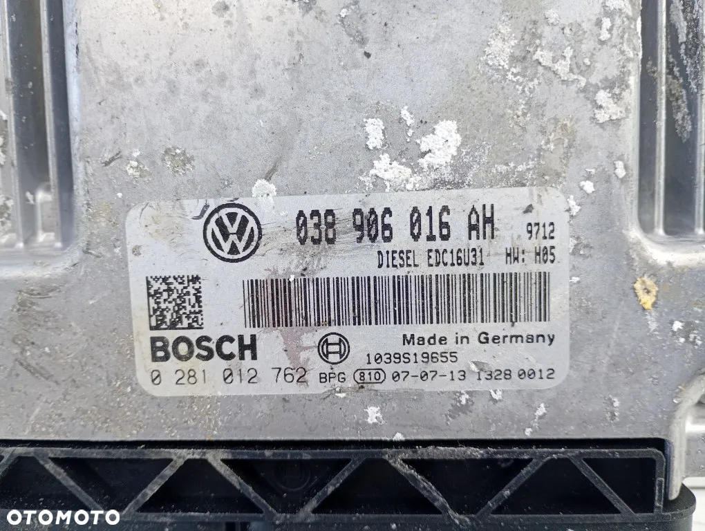 Sterownik Silnika Komputer 038906016AH Vw Transporter T5 1.9 TDI - 2