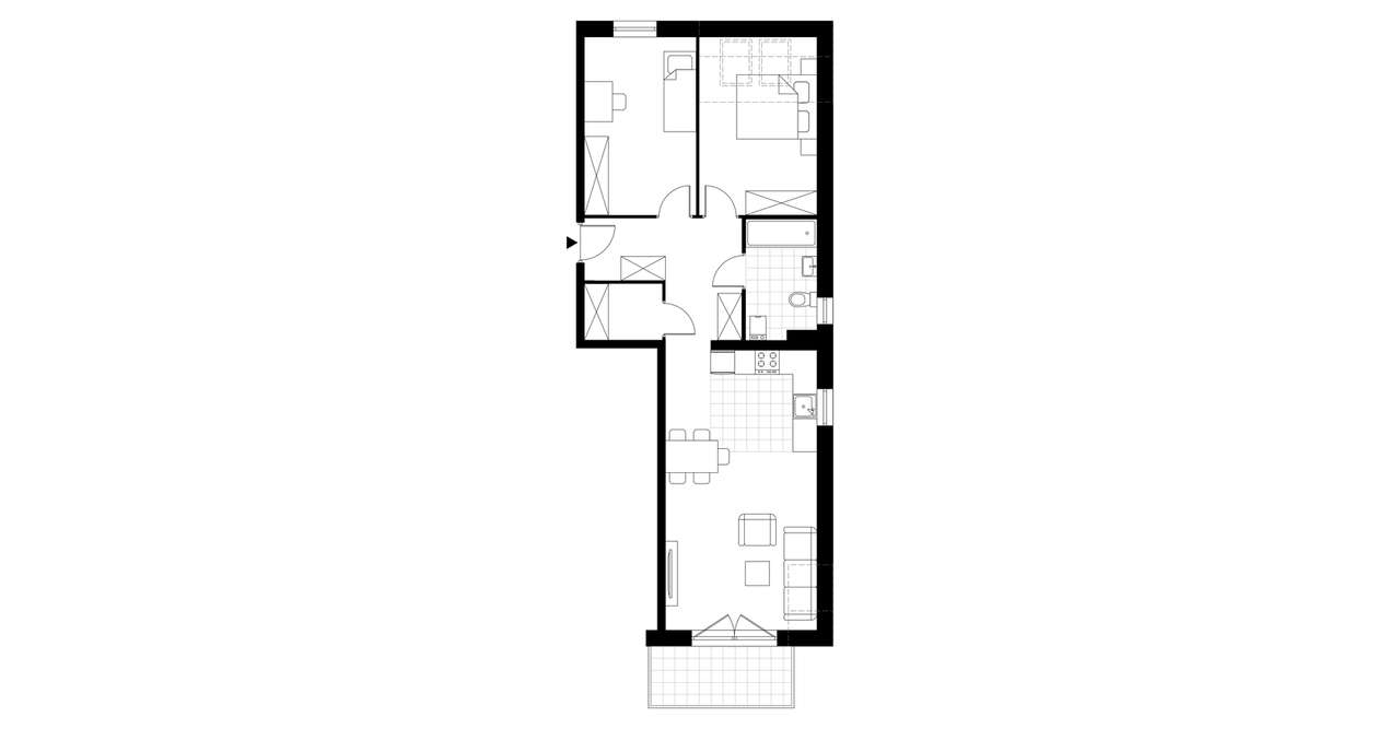 3-pokojowe mieszkanie 64m2 + balkon Bezpośrednio - Pełny obrazek: 3/17