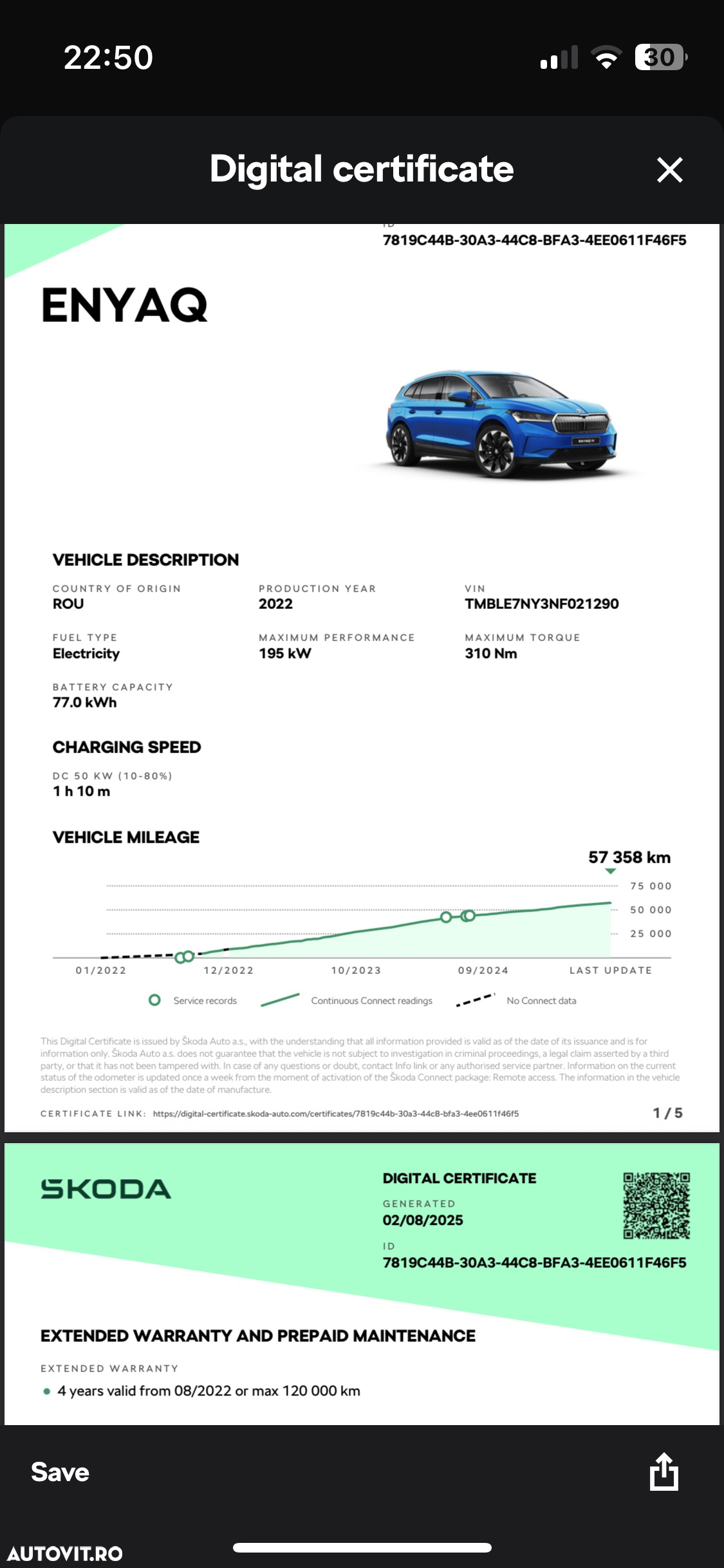 Skoda Enyaq iV Electric 80X - 20
