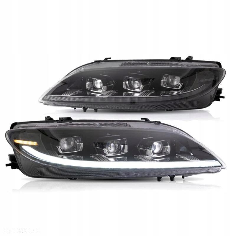 Reflektory Lampy kpl Vland Full Led Neon Tuning Mazda 6 I gg gy 2002-2007 - 3