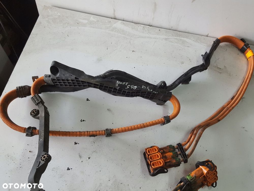 CITROEN DS5 11-15r 2.0 HDI HYBRYDA PRZEWODY KABLE WIĄZKA BATERII 9678081580 - 4