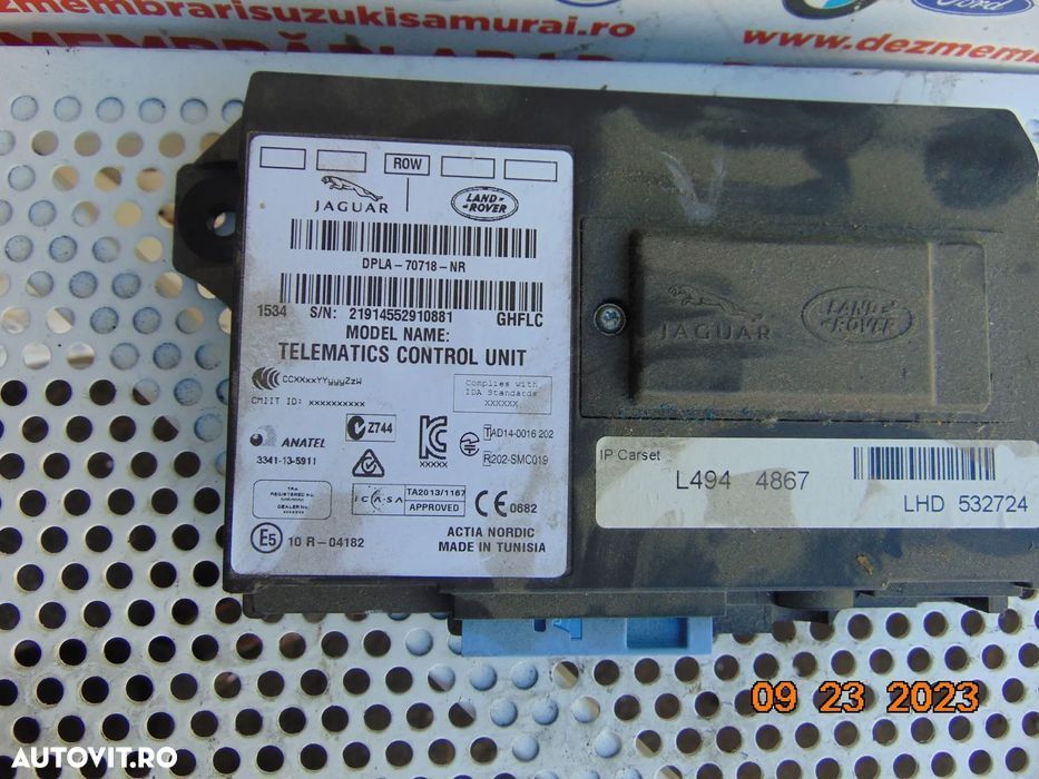 Modul bluetooth Range Rover Sport l494 an 2013-2022 evoque l550 l538 j - 2