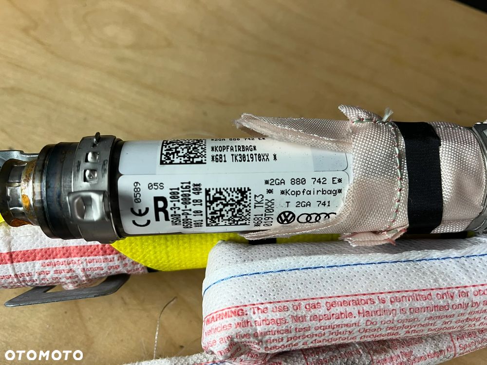VW T-roc Airbag Kurtyna powietrzna Oryginał boczna lewa prawa 2GA880741E 2GA880742E - 3