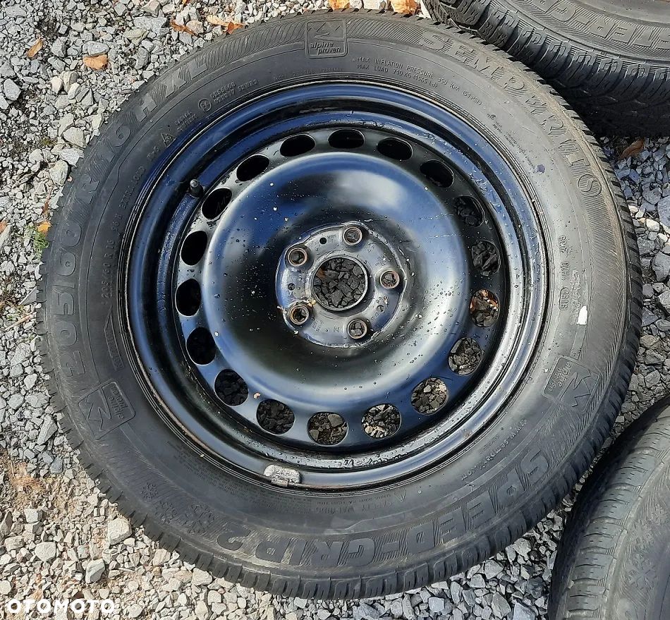 4x koła felgi opony zima Volkswagen Sharan Tiguan Seat Alhambra Skoda Audi Semperit Speed-Grip 2 205/60/16 H XL 205/60R16 5x112 - 4