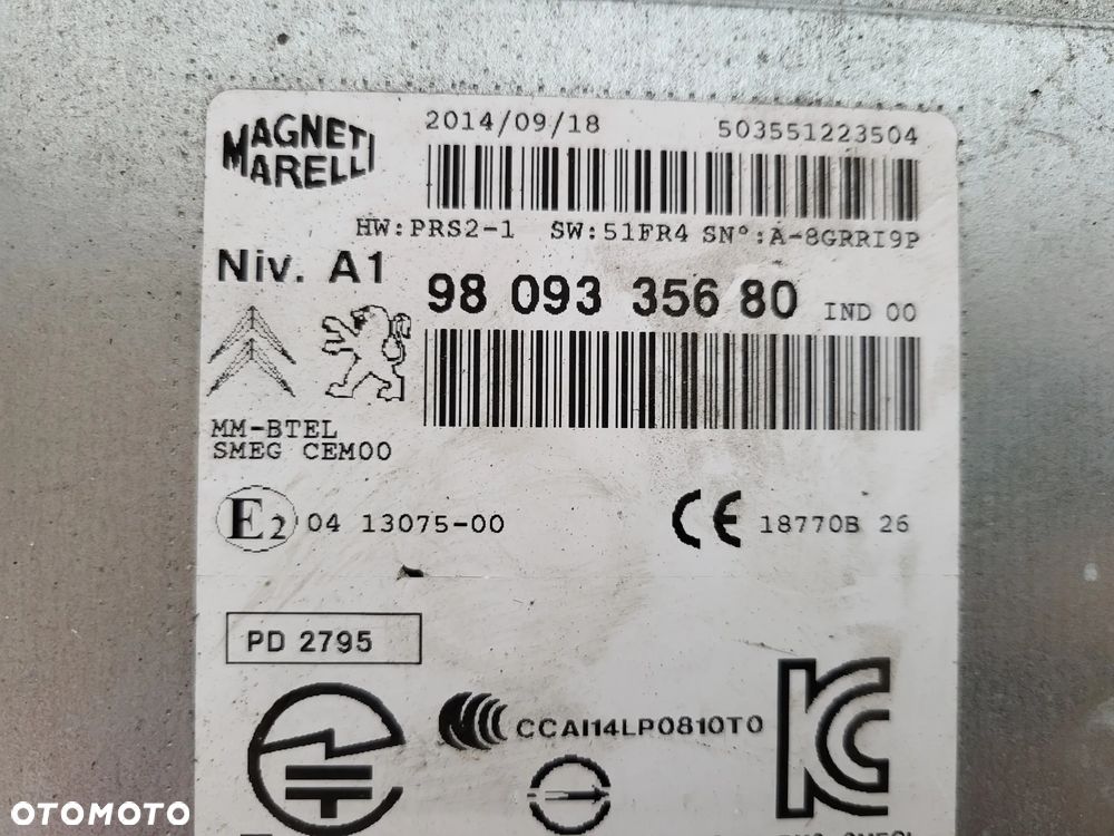 Radio Peugeot 308 T9 9809335680 - 2