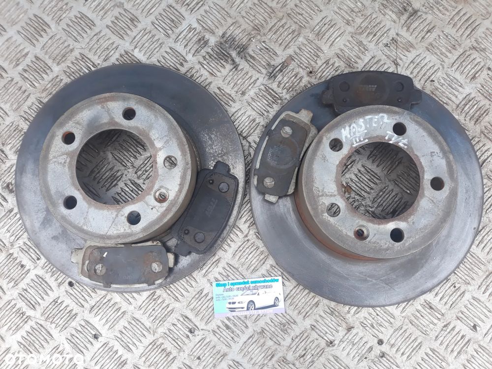 TARCZE HAMULCOWE TYŁ + KLOCKI RENAULT MASTER III 2,3 DCI (KOMPLET) - 1