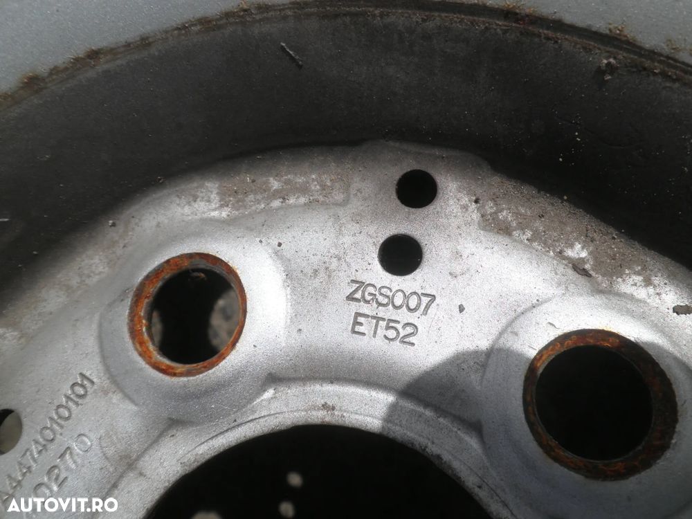 Set jante 16" Mercedes Vito W447 + anvelope 205/65/16 DOT 2024 A4474010101 6.5J ET52 - 4