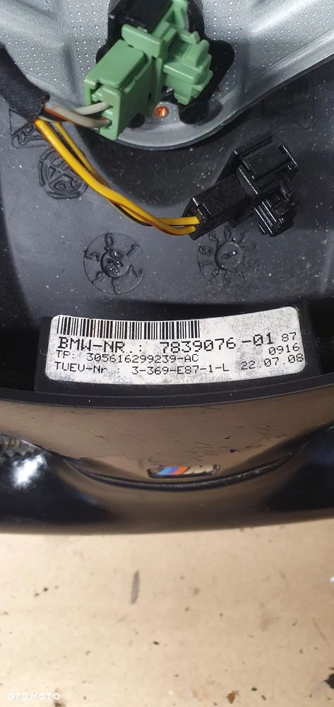 Kierownica trójramienna multifunkcyjna mulifunkcja BMW 3 E90 M-Pakiet 7839076 - 7