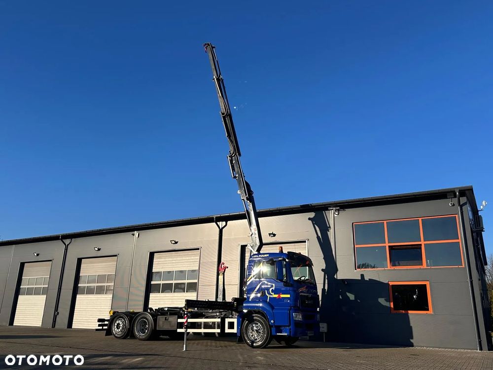 MAN TGS TGX TGM 26.360 // hakowiec // żuraw HMF 1420 K2 // 6x2 kipper crane kran żuraw dźwig - 16