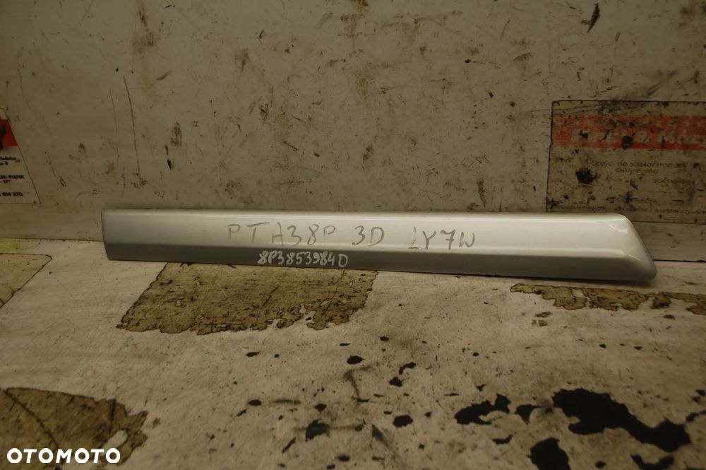 LISTWA BŁOTNIKA LEWY PRAWY TYŁ 8P3853983B 8P3853984 AUDI A3 8P 3D LZ9Y/ LY3J/ LY9B/ LY7W 8P3853983C - 12