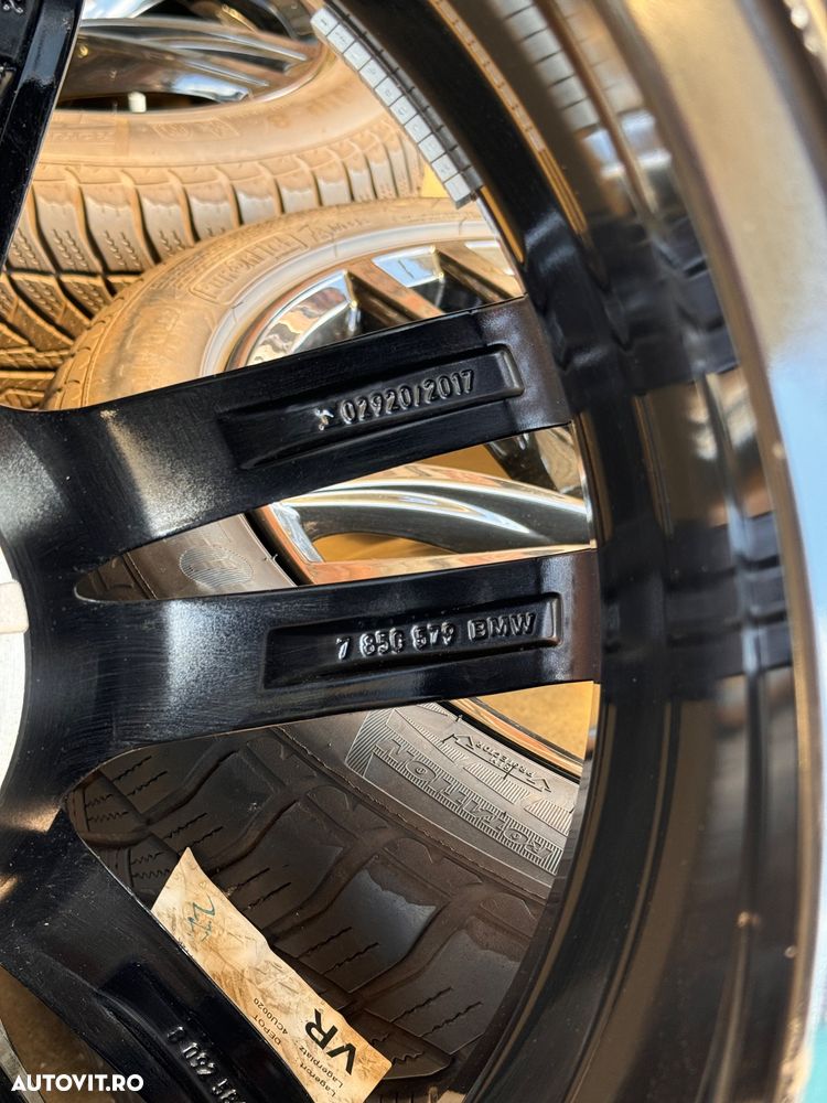 Vând set jante originale BMW pe 19”M pentru G11-12 cu anvelope de iarna - 8