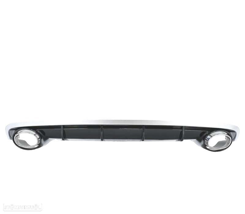DIFUSOR TRASEIRO AUDI A6 4G 15-18 LOOK RS + PONTEIRAS ESCAPE - 3