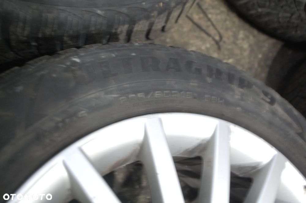 KOŁA FELGI ALUMINIOWE + OPONY 205/60R16 5X112 7J ET42 8E0601025AR AUDI A4 B6 B7 - 8