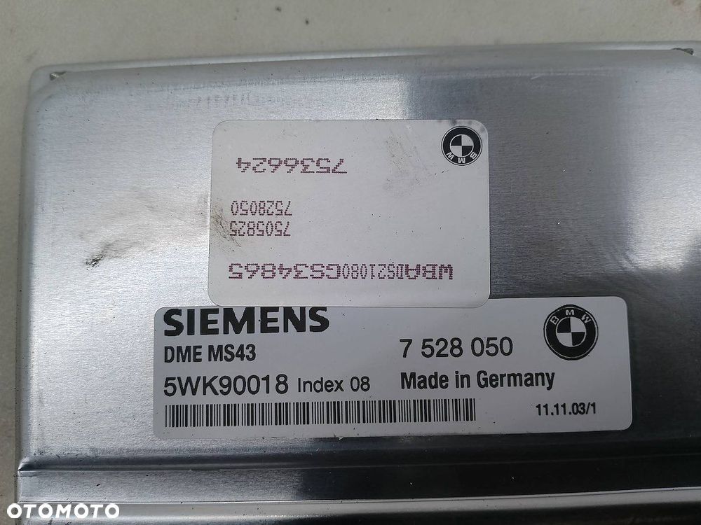 KOMPUTER, STEROWNIK BMW E39 7528050 7505825 7528050 7536624 2.2 - 3