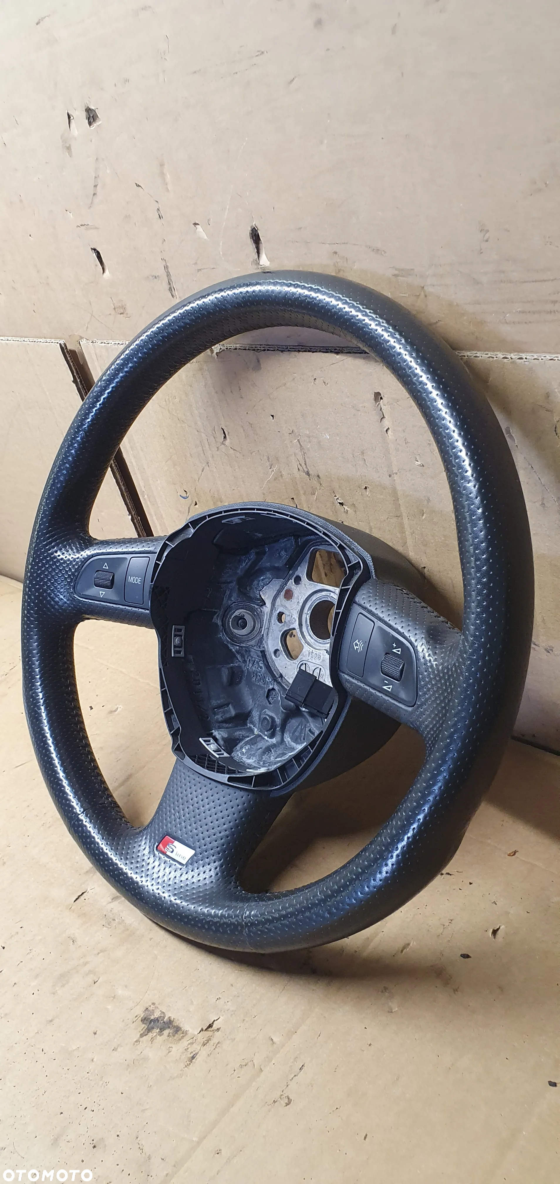Kierownica multifunkcyjna multifunkcja skórzana skóra Audi A4 B7 8E1721647 - 3