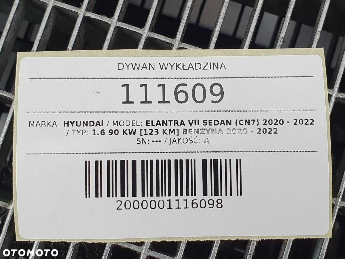 DYWAN WYKŁADZINA PODŁOGA BAGAŻNIKA HYUNDAI ELANTRA VII EUROPA 2023 - 10